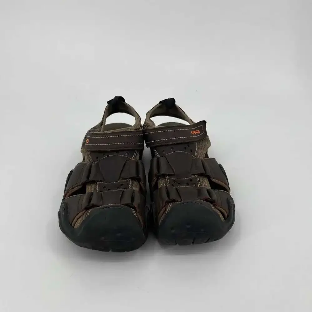 CROCS Brown Classic Slip-On Sandals | Men’s Size 8